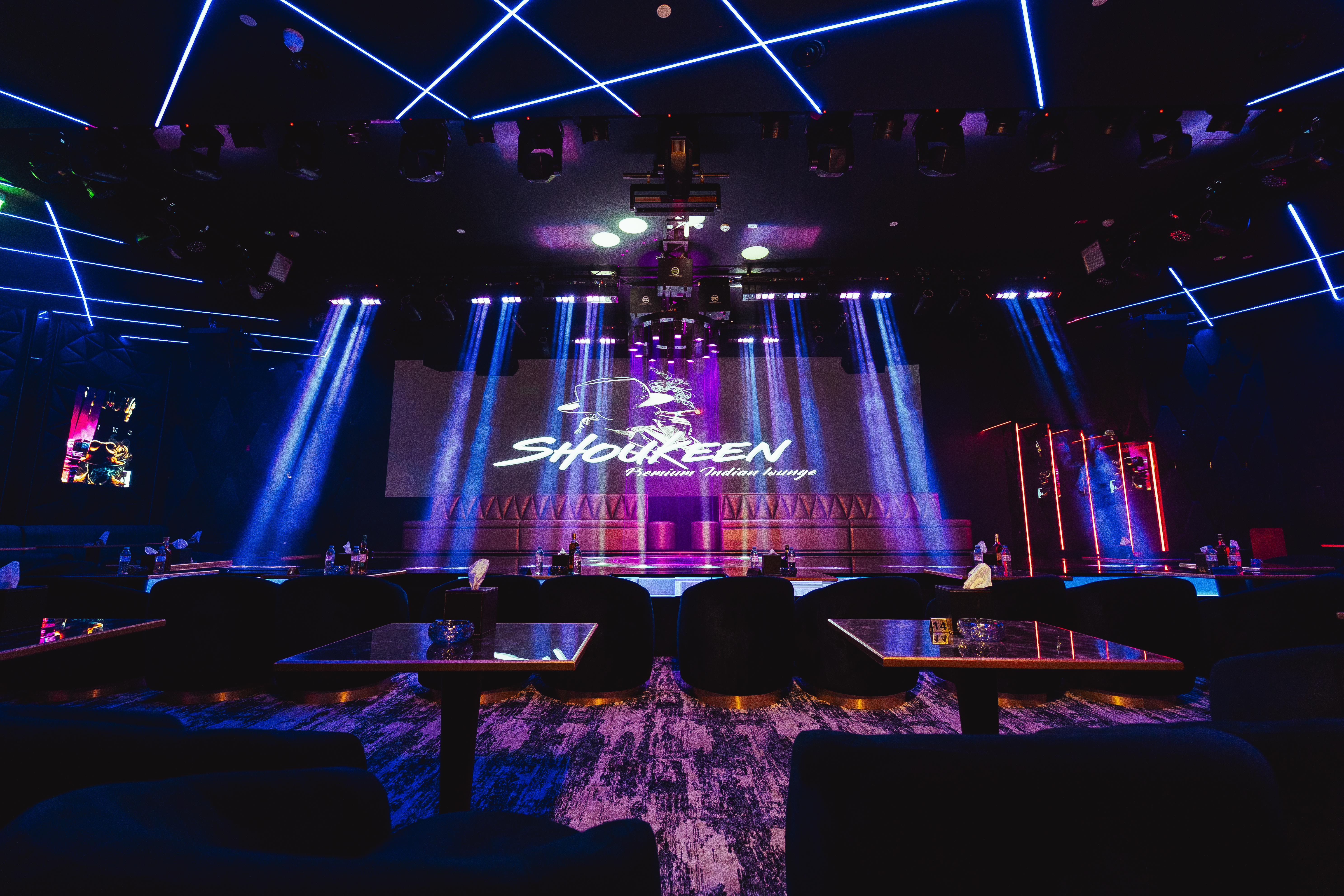 Interior design of Shoukeen Luxury Indian Lounge Dubai